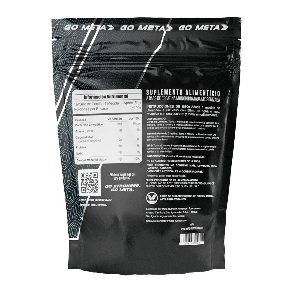 Meta Nutrition creatina micronizada 500 g