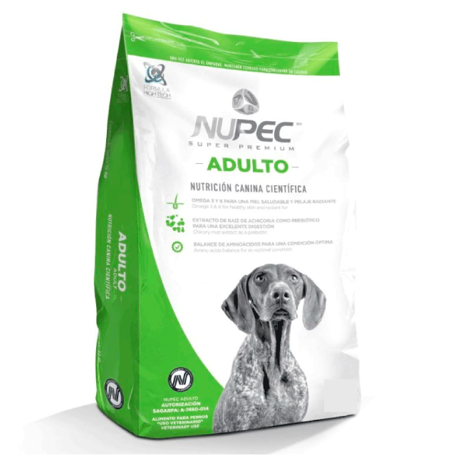 Nupec alimento seco para adulto mediano y grande 20 kg