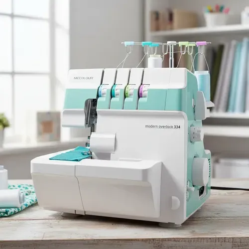 Mecolour 334 overlock de 2, 3 y 4 hilos