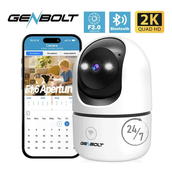 Genbolt GB-106K cámara interior PTZ 2K