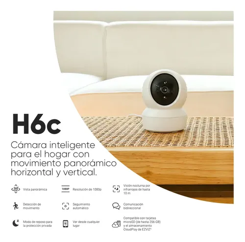 EZVIZ H6C cámara interior PTZ Full HD