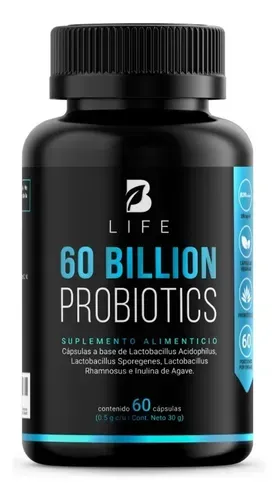 B Life probióticos y prebióticos, 60 mil millones