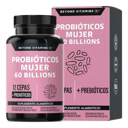 Beyond Vitamins probióticos para mujer, 12 cepas