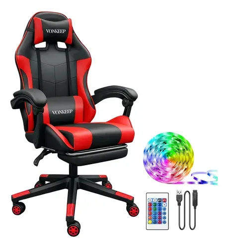VonKeep A-BAET-268 silla gamer con LED
