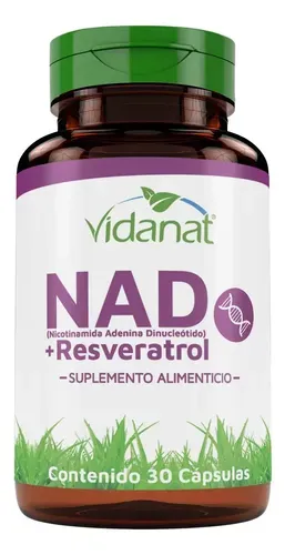Vidanat NAD con resveratrol y té verde, 30 cápsulas