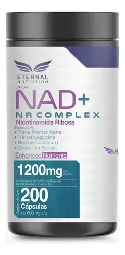 Eternal Nutrition NAD+ NR Complex, 200 cápsulas